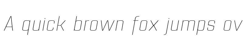 Preview of Estricta Thin Italic