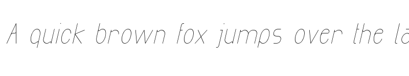 Preview of Exacta Light-Italic