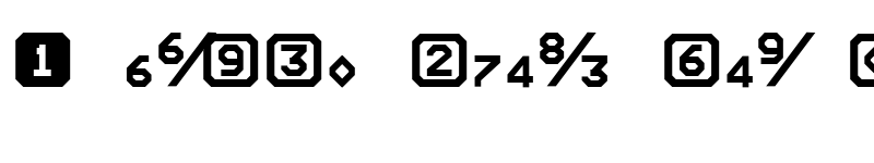 Preview of Expo Numerals Regular