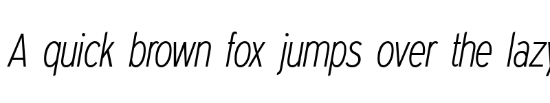 Preview of Expressway Condensed ExtraLight Italic