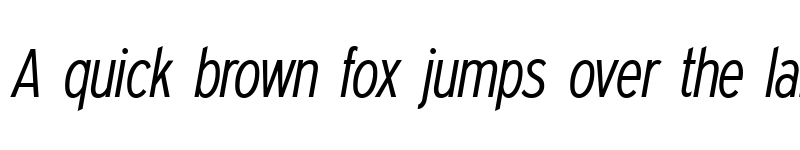 Preview of Expressway Condensed Light Italic