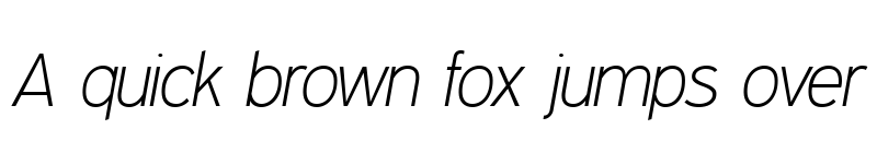 Preview of Expressway ExtraLight Italic