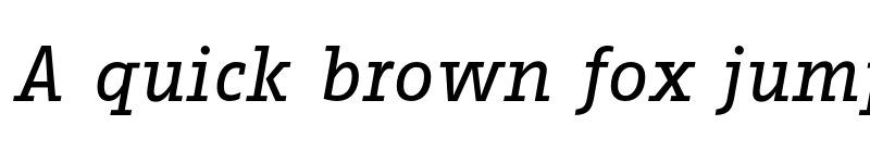 Preview of Fago Office Serif Regular Italic