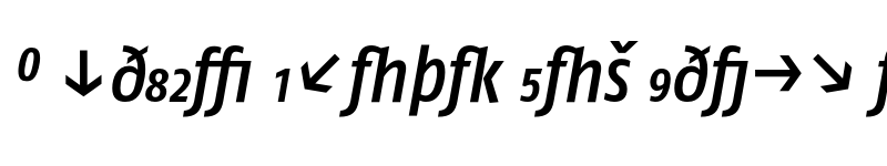 Preview of FagoCo Exp Medium Italic