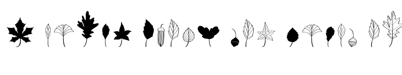 Preview of FallingAutumnLeaves Dingbat