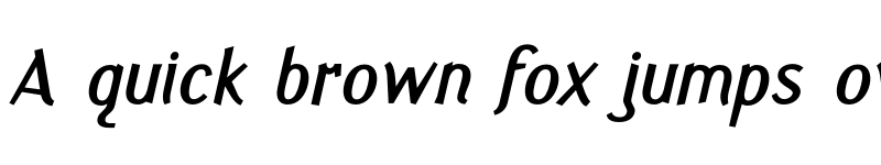 Preview of Fasciani-Senza Bold Italic