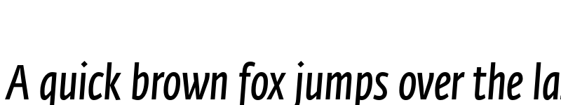 Preview of Fedra Sans Condensed Std Demi Italic