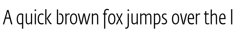 Preview of Fedra Sans Condensed Std Light