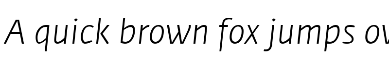 Preview of Fedra Sans Light Italic