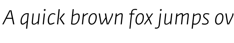 Preview of Fedra Sans Std Light Italic