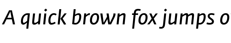 Preview of Fedra Sans Std Normal Italic