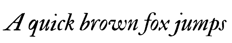 Preview of FELL Double Pica Italic
