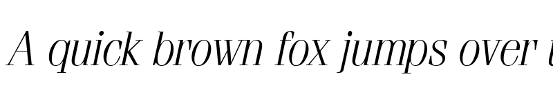 Preview of FerventLight RegularItalic