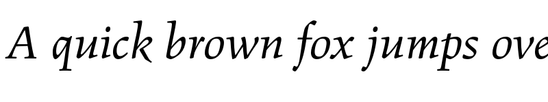 Preview of Figural Std Book Italic