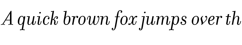 Preview of FilosofiaItalic Regular