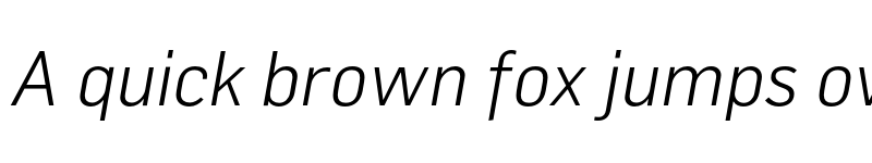Preview of FlamaLight Italic