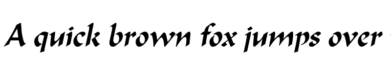 Preview of Flat Brush Condensed Italic