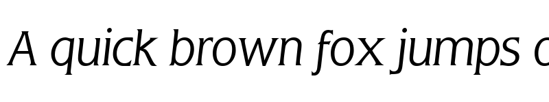 Preview of FlemingLight RegularItalic