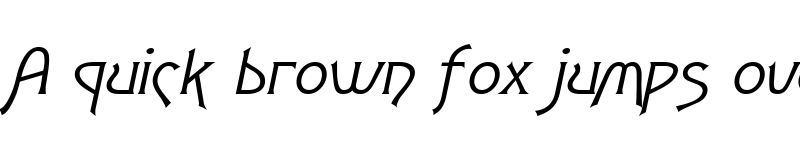 Preview of Fletch Wide Italic