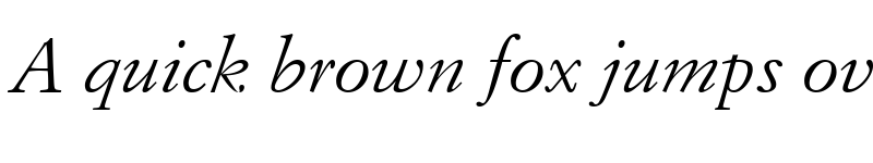 Preview of Florentine Garamond SSi Italic