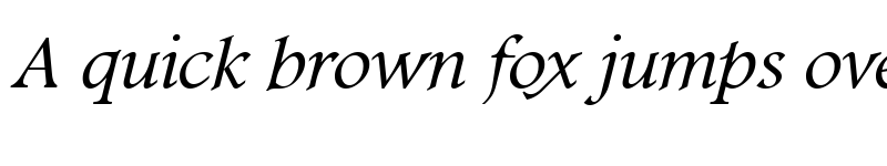 Preview of Footlight MT Light Italic