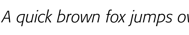 Preview of Formata Light Italic