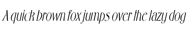 Preview of FosterCondensed Italic