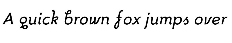 Preview of FoxRegularItalic Regular