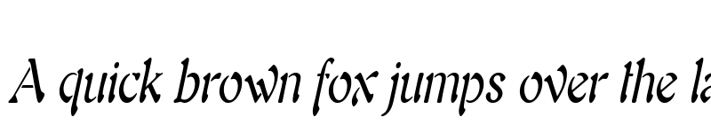 Preview of Freedom 9 Thin Italic