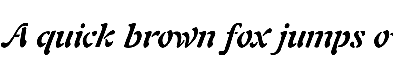 Preview of Freeform 721 Bold Italic