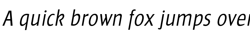 Preview of Frisans Std Light Italic