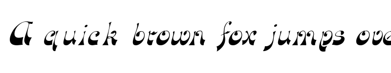 Preview of FunkyFaceUpright Italic