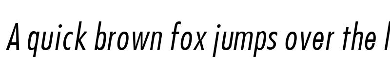 Preview of Futura Condensed Italic