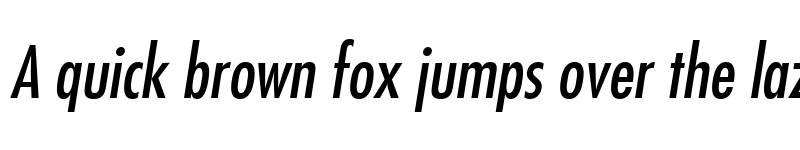 Preview of Futura LT Condensed Italic