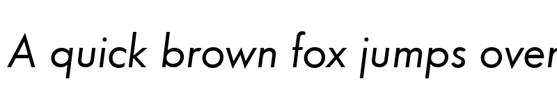 Preview of Futura URW Italic