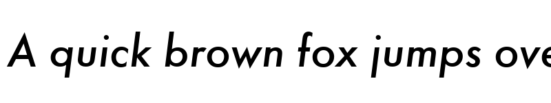 Preview of Futura URW Medium Italic