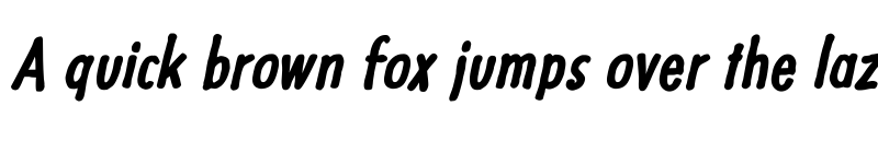Preview of Futuramano Condensed Bold Italic