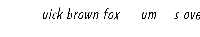 Preview of Futuramano Condensed Light Italic