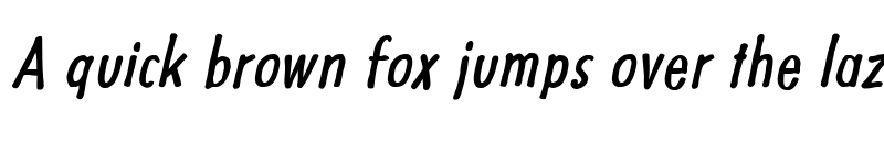 Preview of Futuramano Condensed Plain Italic