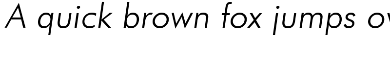 Preview of Futuri Light Italic