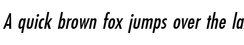 Preview of FuturistCondensed Italic