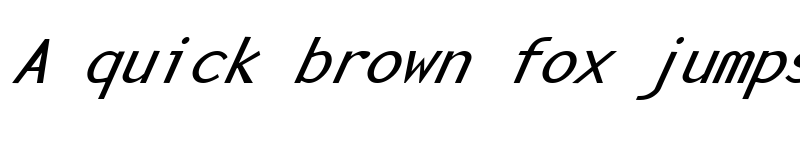 Preview of FZ BASIC 23 ITALIC Normal