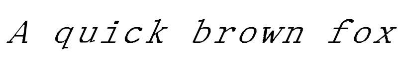 Preview of FZ DIGITAL 1 ITALIC Normal