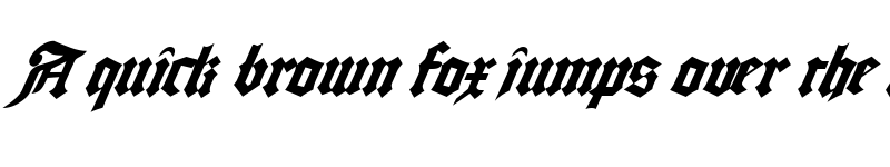 Preview of FZ GOTHIC 3 ITALIC Normal