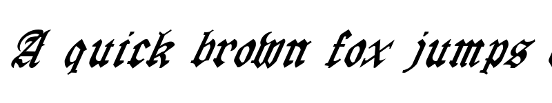 Preview of FZ GOTHIC 4 ITALIC Normal