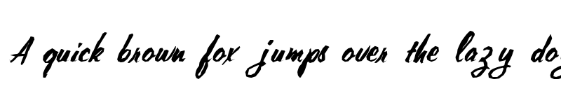 Preview of FZ HAND 10 MANGLED ITALIC Normal