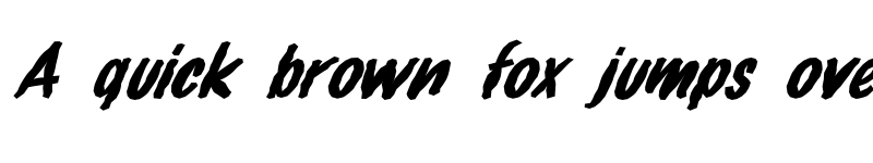 Preview of FZ HAND 14 MANGLED ITALIC Normal