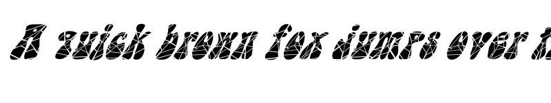 Preview of FZ JAZZY 14 CRACKED ITALIC Regular