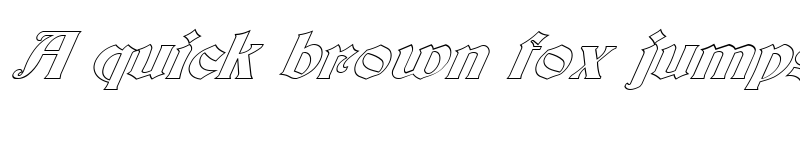 Preview of FZ JAZZY 19 HOLLOW ITALIC Normal