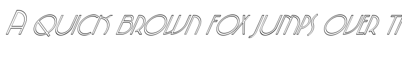 Preview of FZ JAZZY 5 HOLLOW ITALIC Normal